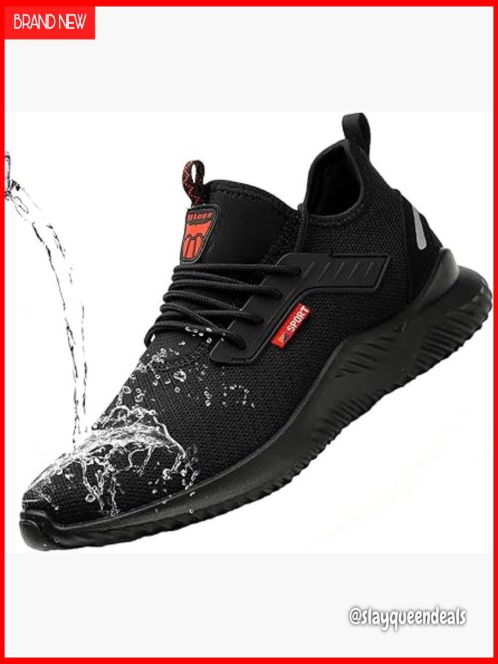 Steel Toe Work Sneakers, Waterproof Lightweight Safety Shoes, Industrial